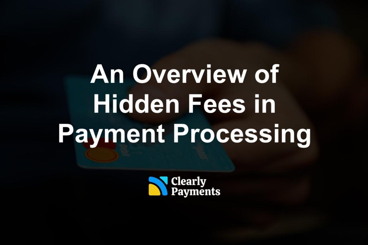 An Overview of Hidden Fees in Payment Processing